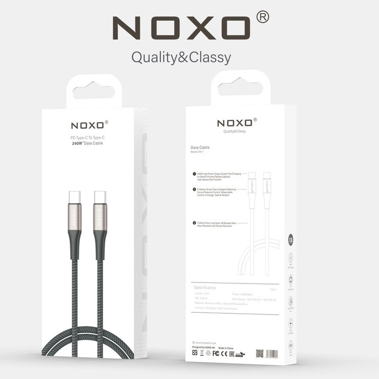 کابل USB-C نوکسو مدل CN‑7 طول 2 متر