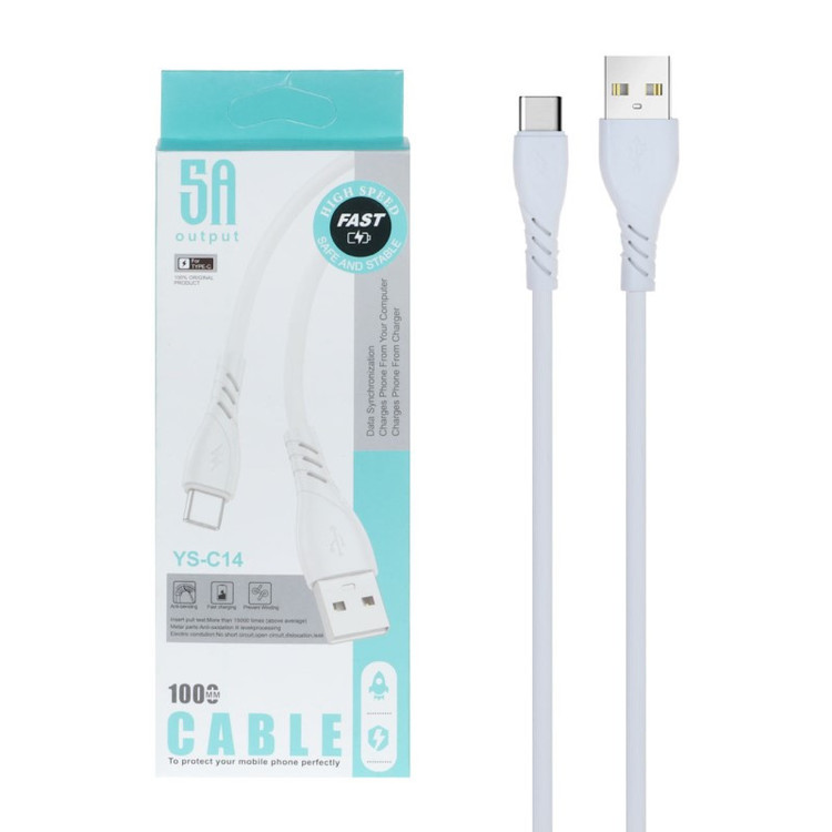 کابل تبدیل USB به MicroUSB مدل YS_C14 طول 1 متر