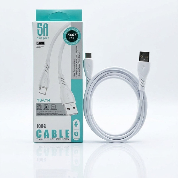 کابل تبدیل USB به MicroUSB مدل YS_C14 طول 1 متر