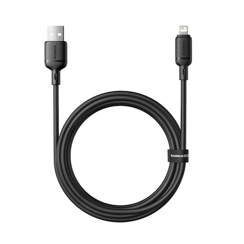 کابل تبدیل USB-A به لایتنینگ بیسوس مدل Silky P10377702113-01 طول 2 متر