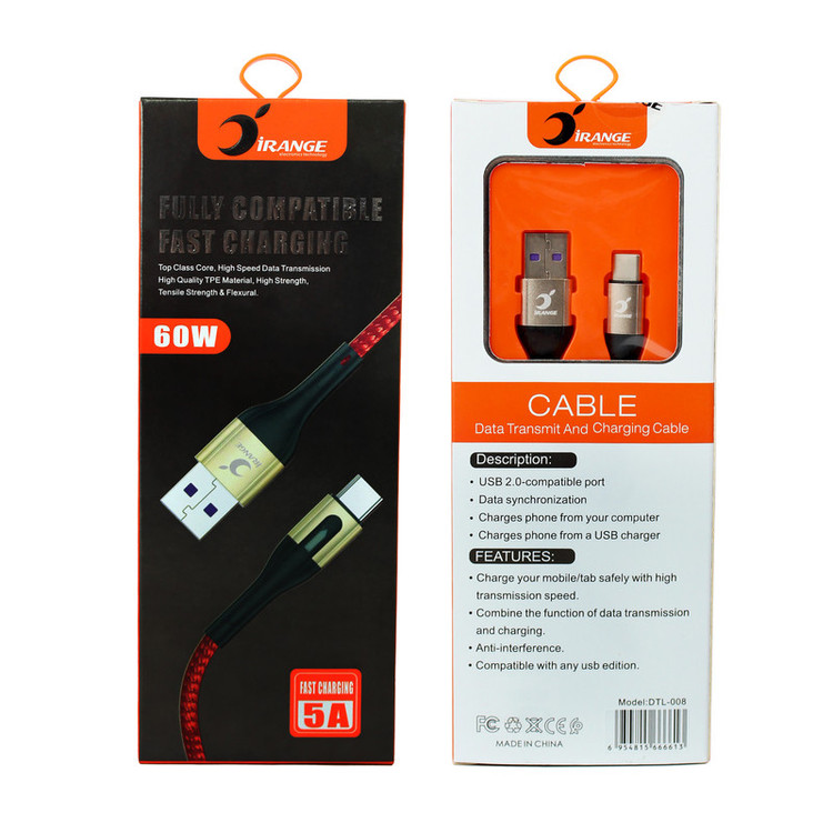کابل تبدیل USB به USB-C آیرنج مدل DTL -008 طول 1 متر