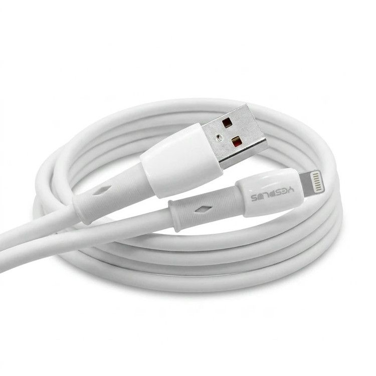 کابل تبدیل USB به لایتنینگ یس پلاس مدل FAST CHARGING SILICON طول 1 متر