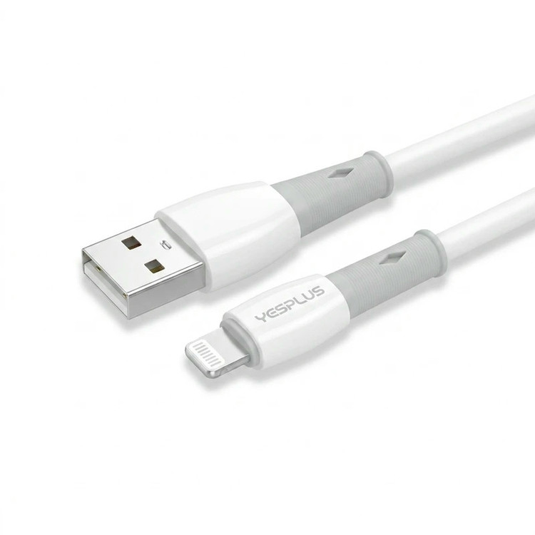 کابل تبدیل USB به لایتنینگ یس پلاس مدل FAST CHARGING SILICON طول 1 متر