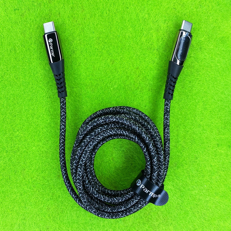 کابل USB-C پارمپ مدل PUDC-22CC1.2M 100W طول 1.2 متر