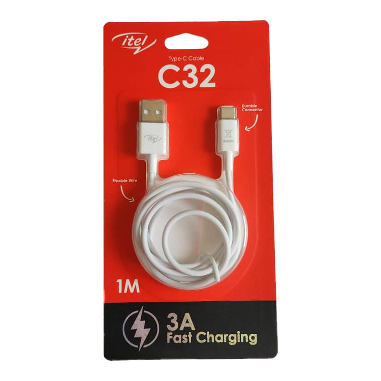 کابل تبدیل USB به USB -C آیتل مدل C32 طول 1 متر