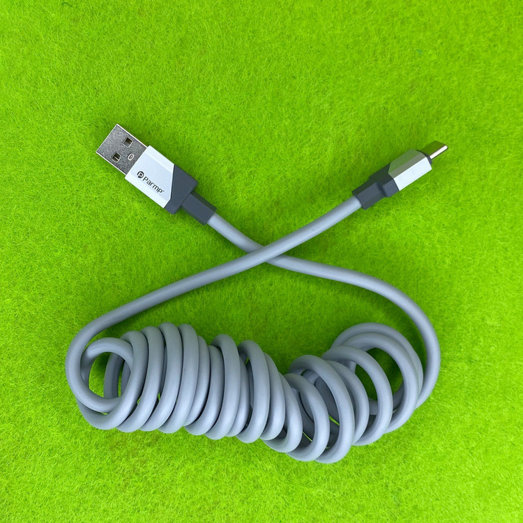 کابل تبدیل USB به لایتنینگ پارمپ مدل SPRING 27AL1.8M طول 1.8 متر