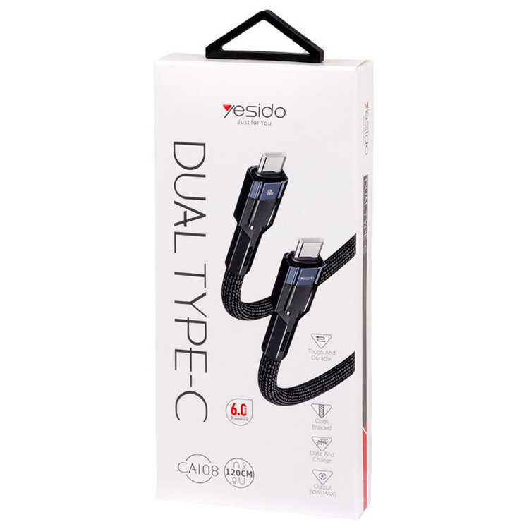 کابل USB-C یسیدو مدل CA108 طول 1.2 متر