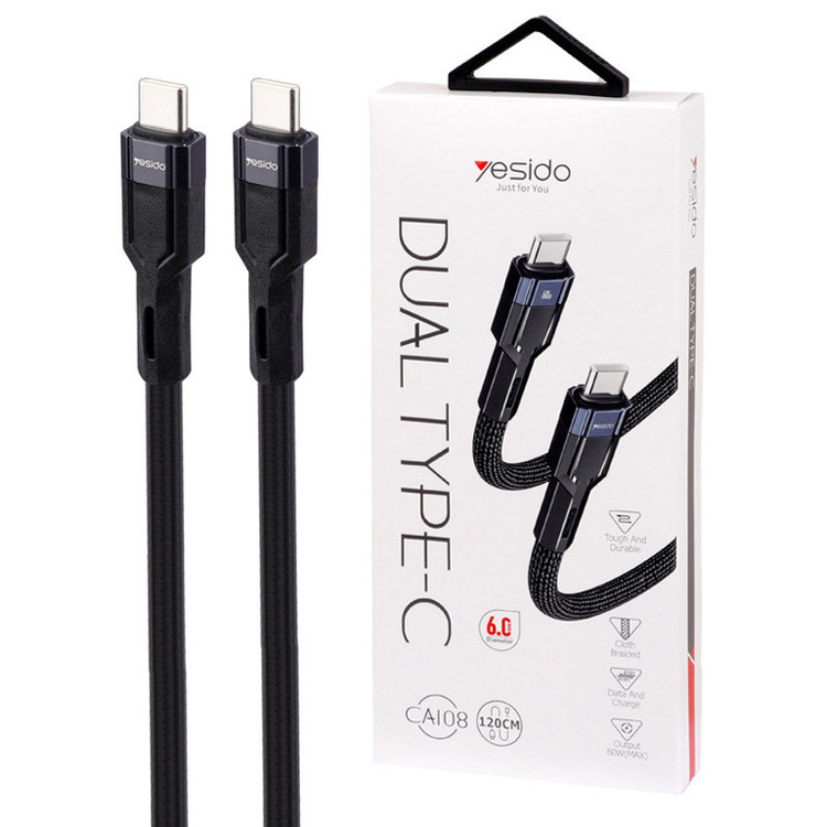 کابل USB-C یسیدو مدل CA108 طول 1.2 متر