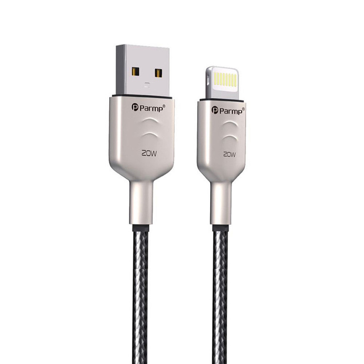 کابل تبدیل USB به لایتنینگ پارمپ مدل PUDC-24AL1M 20W طول 1 متر