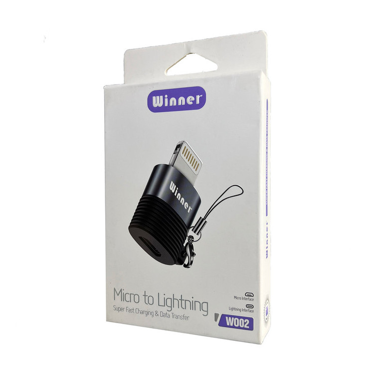مبدل microUSB با لایتنینگ مدل WO02