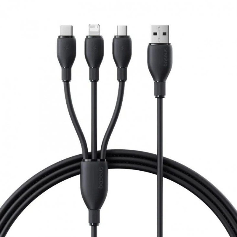 کابل تبدیل USB-C بیسوس مدل Flash Series 3 100W طول 1.5 متر