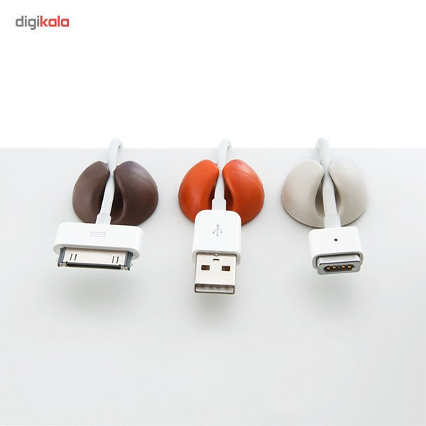 نگهدارنده کابل بلولانژ مدل CableDrop بسته 6 عددی