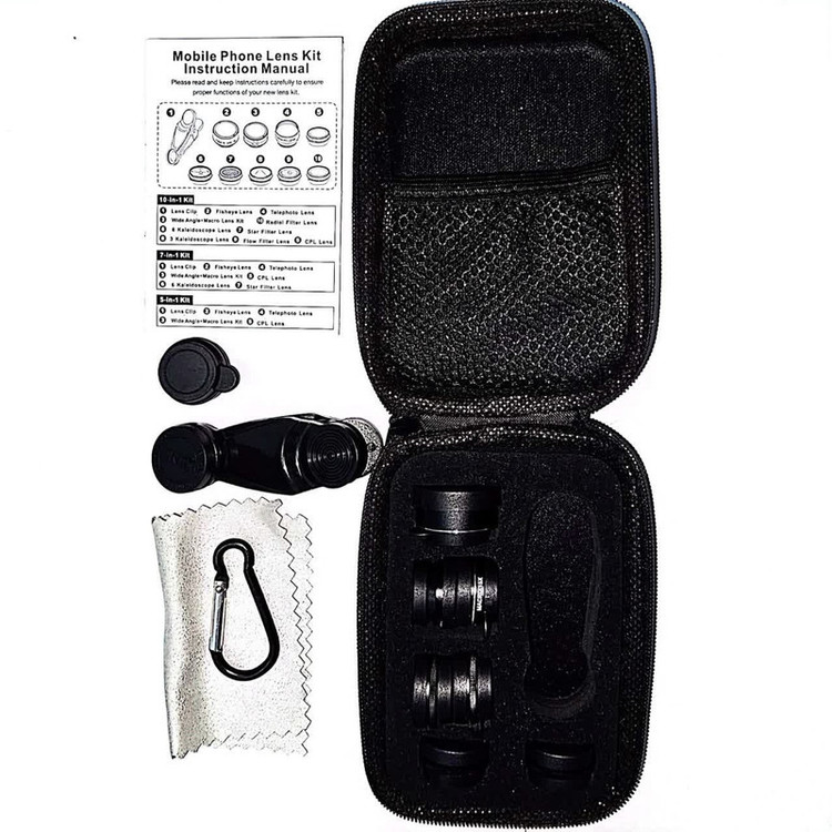 لنز کلیپسی موبایل مدل XH-1001 مجموعه 10 عددی