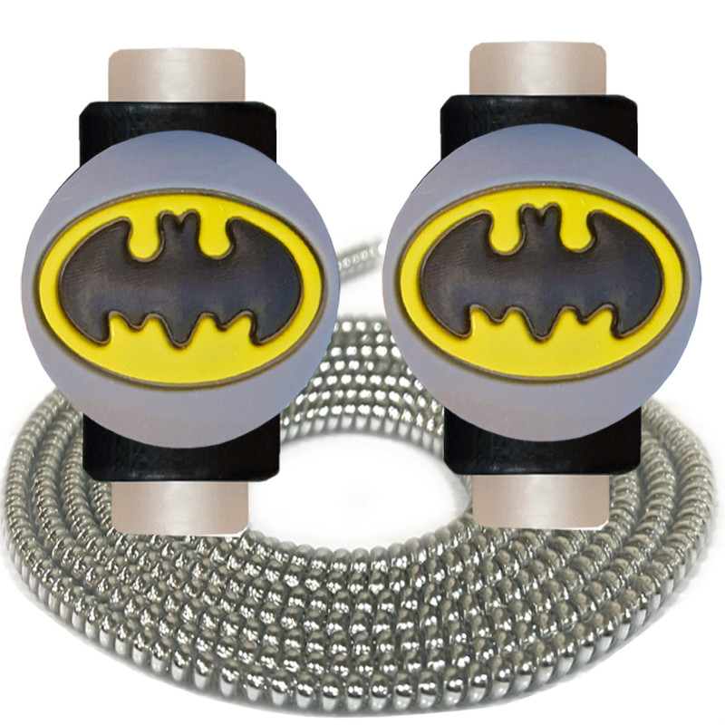محافظ کابل شارژر و هندزفری رینیکا مدل Batman AAA 03 مجموعه 3 عددی