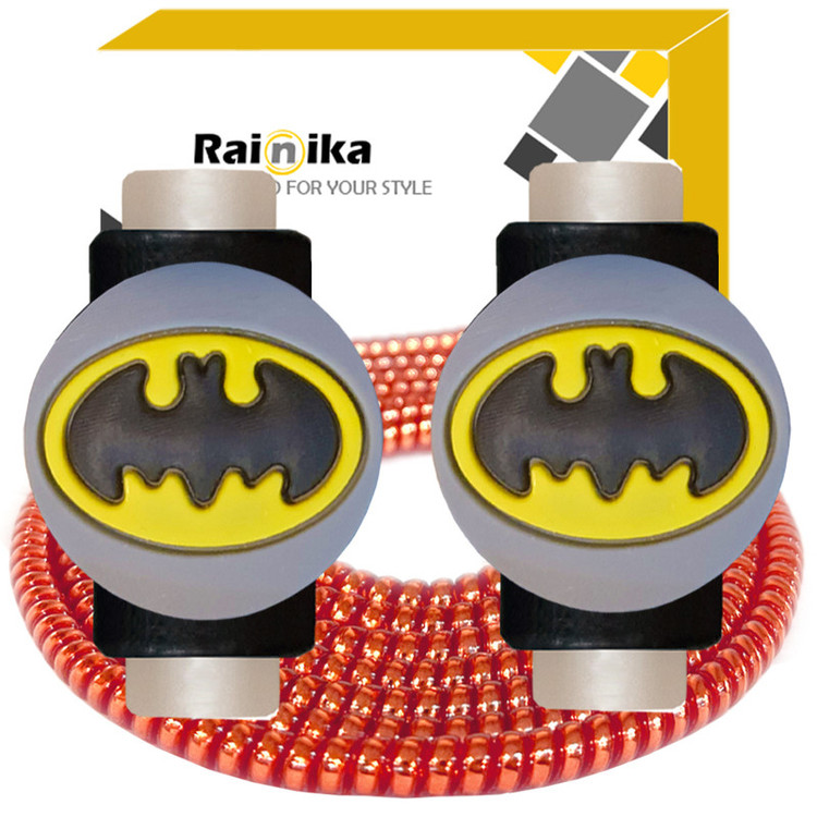 محافظ کابل شارژر و هندزفری رینیکا مدل Batman AAA 03 مجموعه 3 عددی