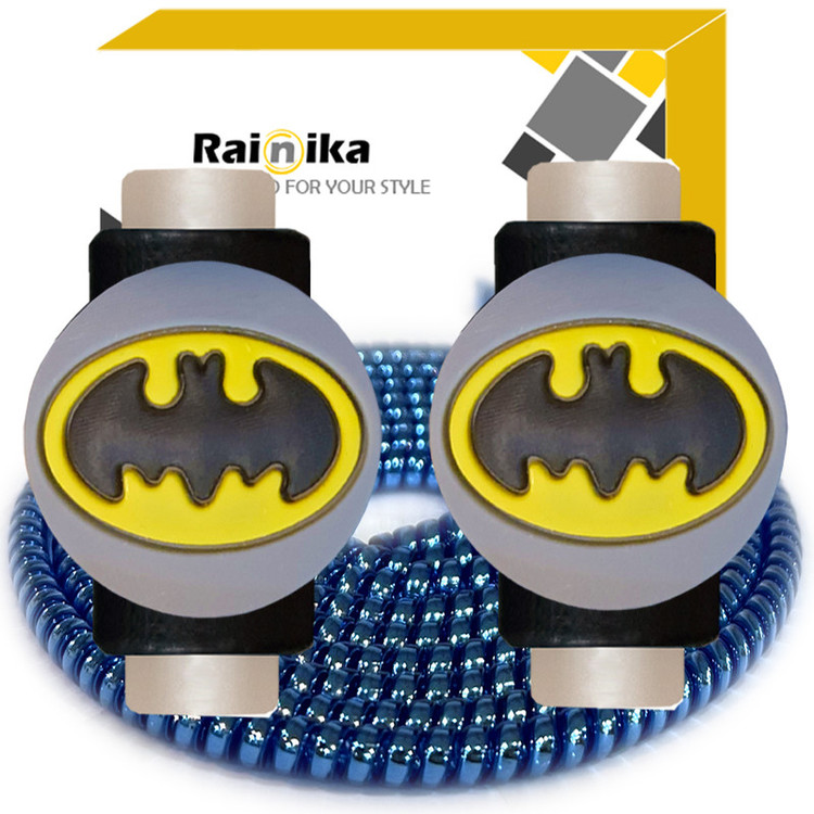 محافظ کابل شارژر و هندزفری رینیکا مدل Batman AAA 03 مجموعه 3 عددی