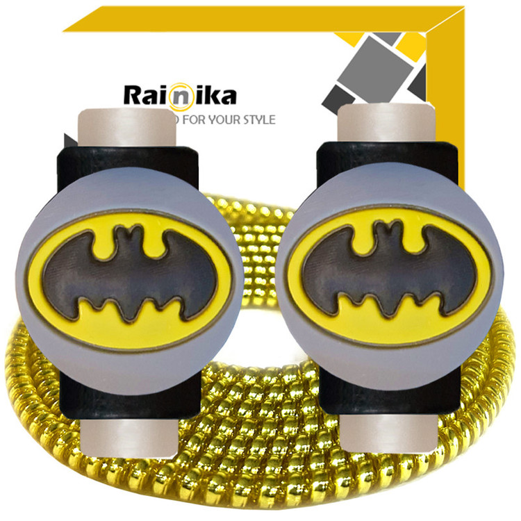 محافظ کابل شارژر و هندزفری رینیکا مدل Batman AAA 03 مجموعه 3 عددی