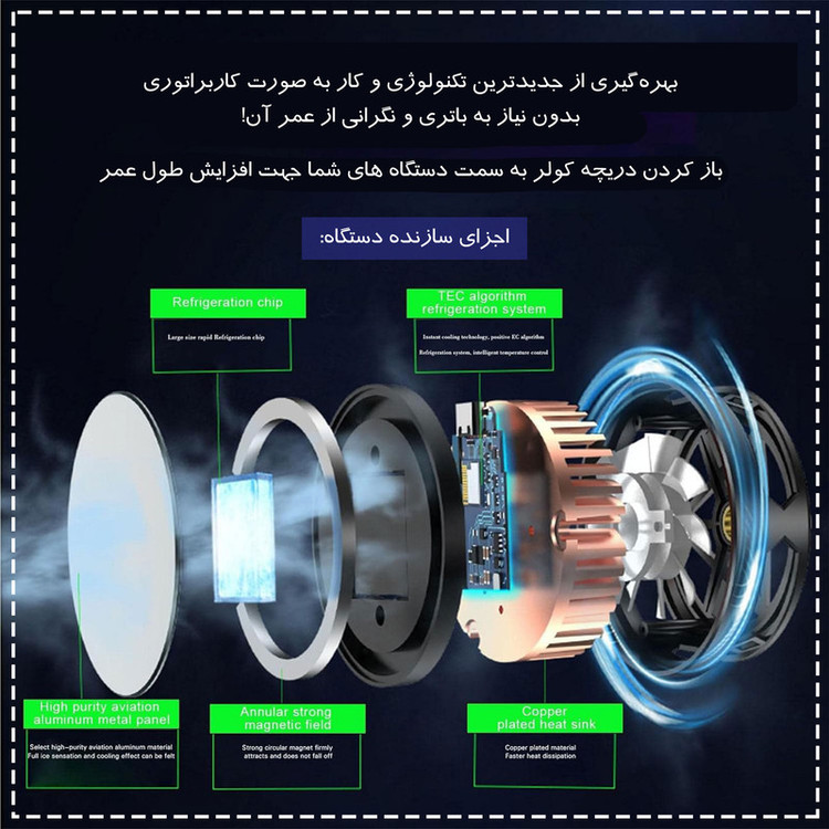 خنک کننده گوشی موبایل مدل Magentic Radiator