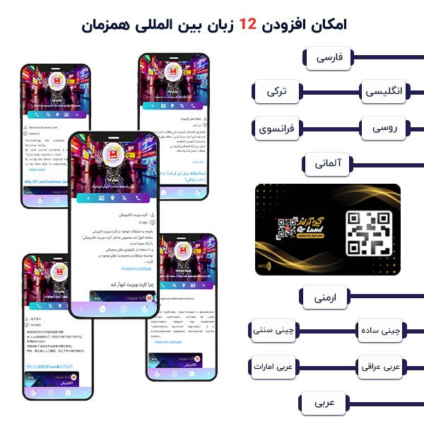 پک استند و تگ NFC کارت ویزیت دیجیتال مدل black100