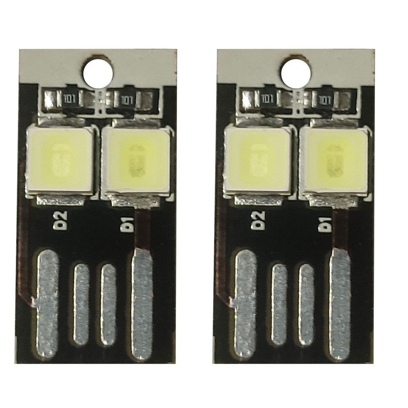 چراغ اضطراری LED USB رهام کد 01 بسته 2 عددی
