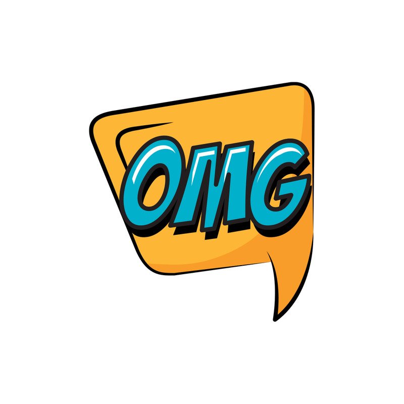 برچسب تزئینی موبایل مدل OMG کد 1466