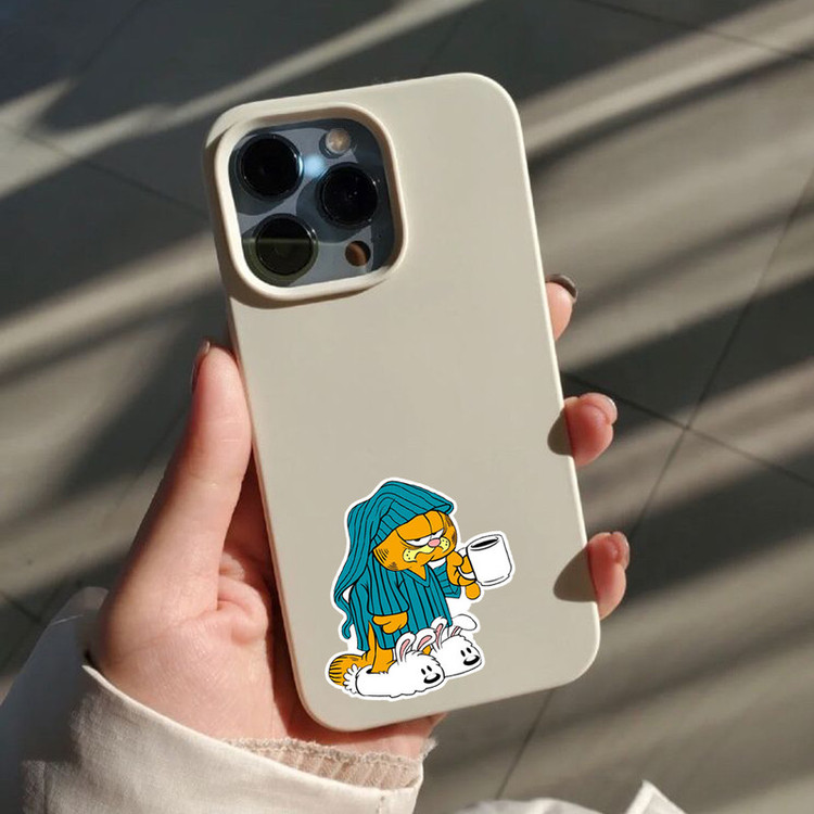 استیکر تزئینی موبایل و تبلت لولو مدل گارفیلد GARFIELD کد 344