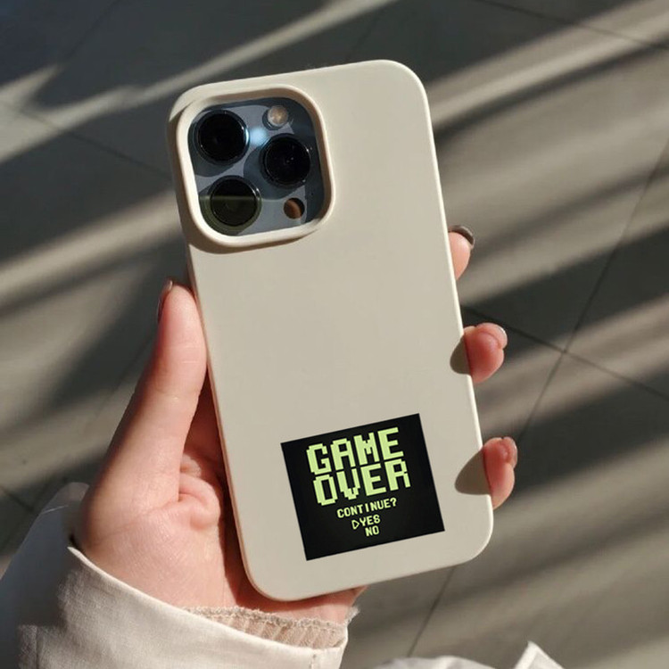استیکر تزئینی موبایل و تبلت لولو مدل GAME OVER میخواهید ادامه دهید؟ کد 581