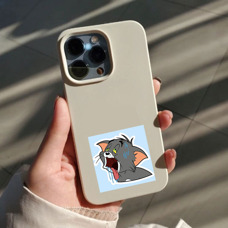 استیکر تزئینی موبایل و تبلت لولو مدل تام گرمایی انیمیشن تام و جری TOM AND JERRY کد 638