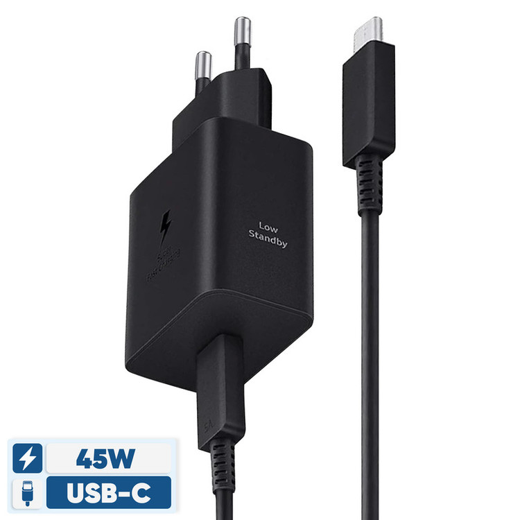 شارژر دیواری 45 وات سامسونگ مدل EP-T4511 Low Standby به همراه کابل USB-C به طول 1.8 متر