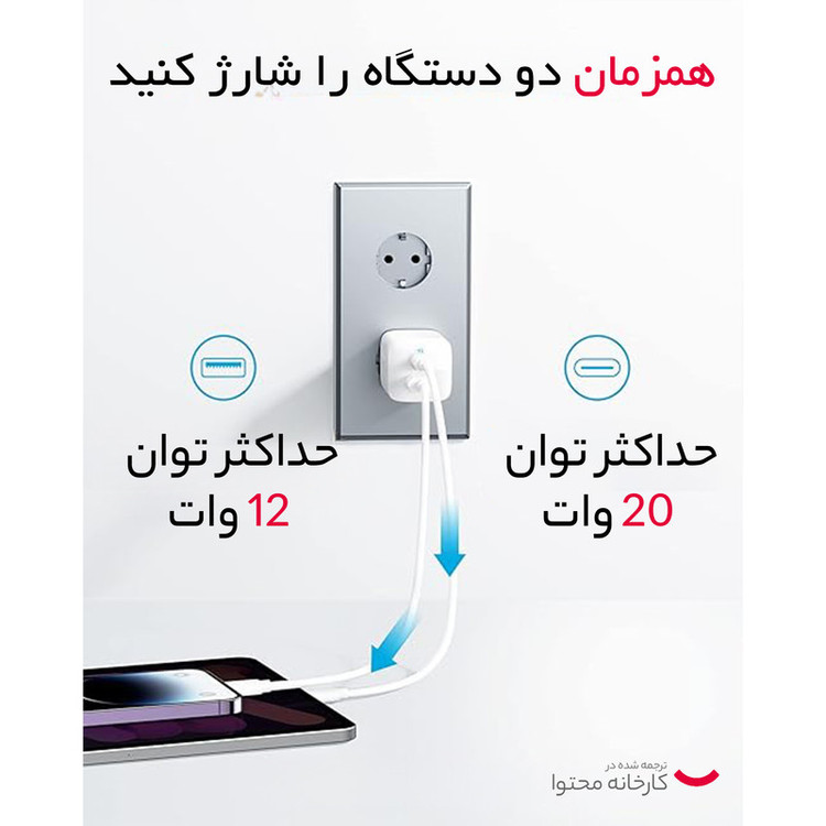 شارژر دیواری 33 وات انکر مدل A2331