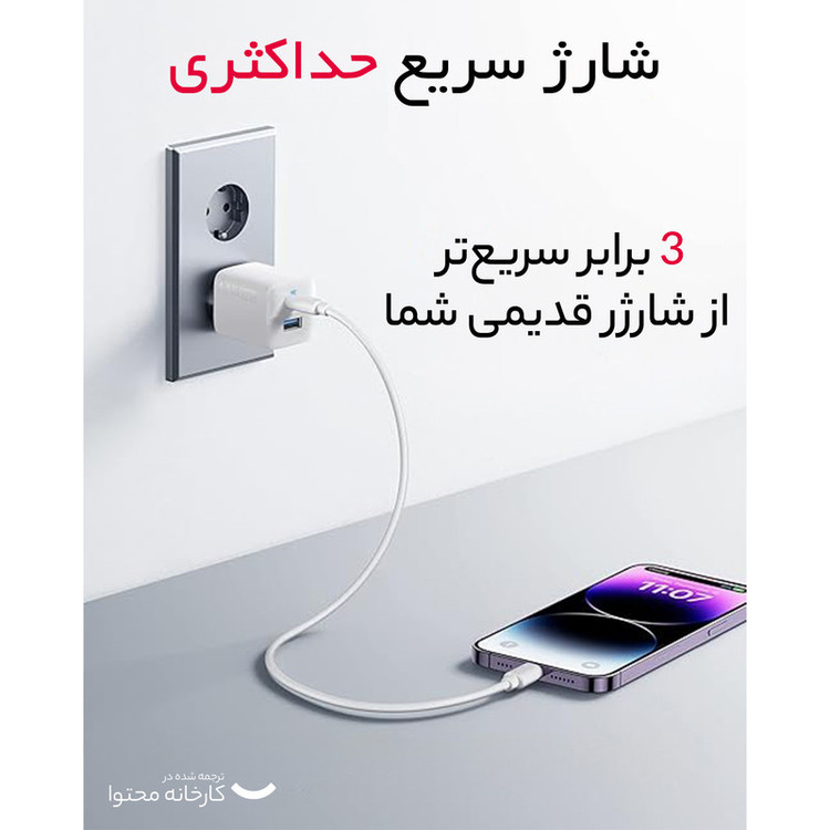 شارژر دیواری 33 وات انکر مدل A2331