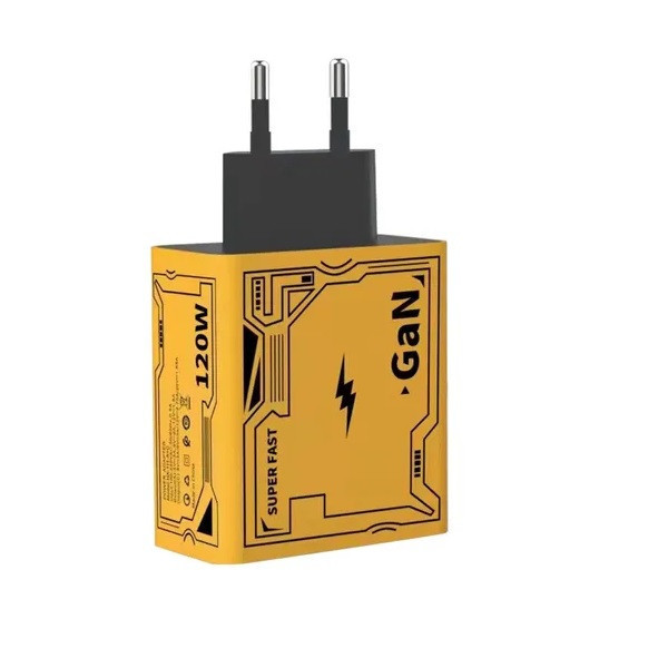 شارژر دیواری 120 وات مدل HX111-A+C به همراه کابل تبدیل USB / USB-C به لایتنینگ / USB-C