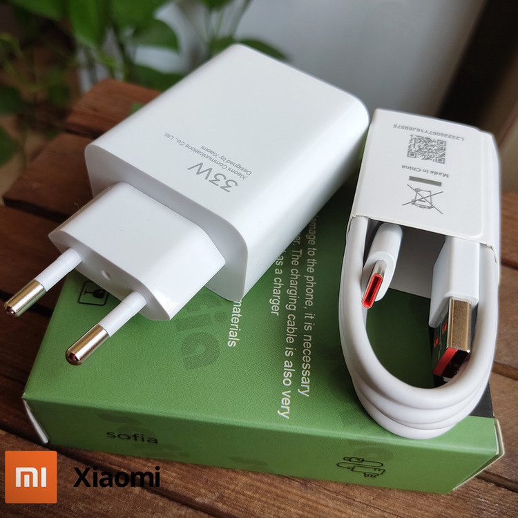 شارژر دیواری مدل 33وات توربو به همراه تبدیل USB-C