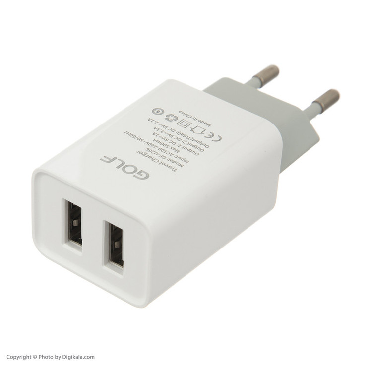 شارژر دیواری گلف مدل GF-U206