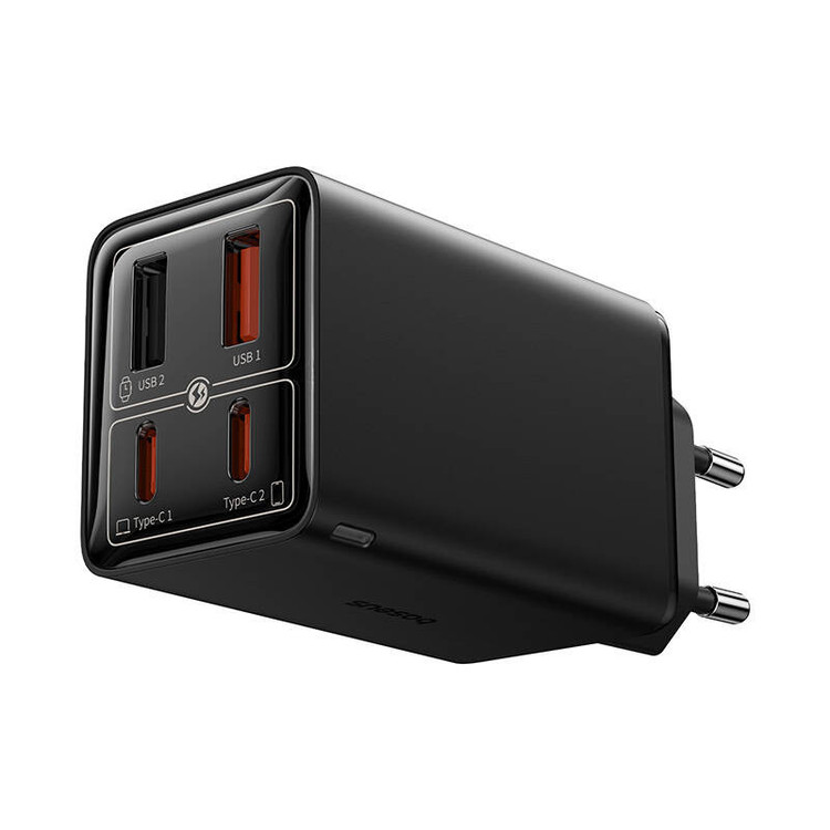 شارژر دیواری 65 وات بیسوس مدل GAN6 PRO 65W به همراه کابل USB-C