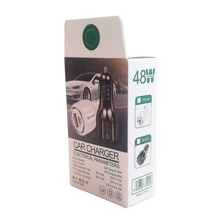 شارژر فندکی 48 وات دو پورت مدل Fast TE-P32
