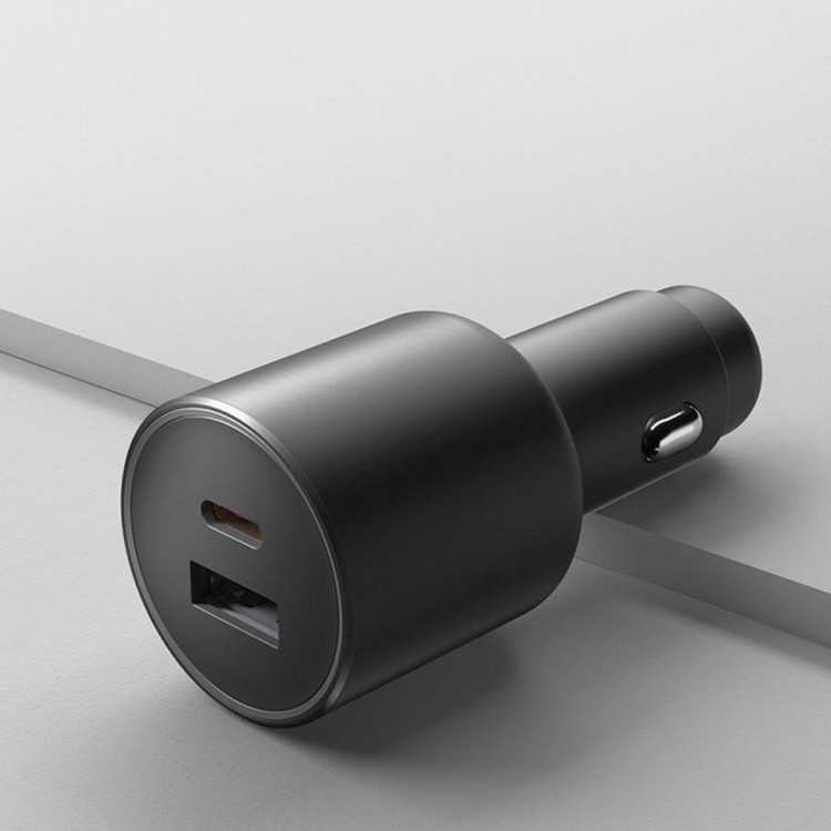 شارژر فندکی 100 وات 2 پورت شیائومی مدل MDY-16-ER به همراه کابل USB-C به طول 1 متر