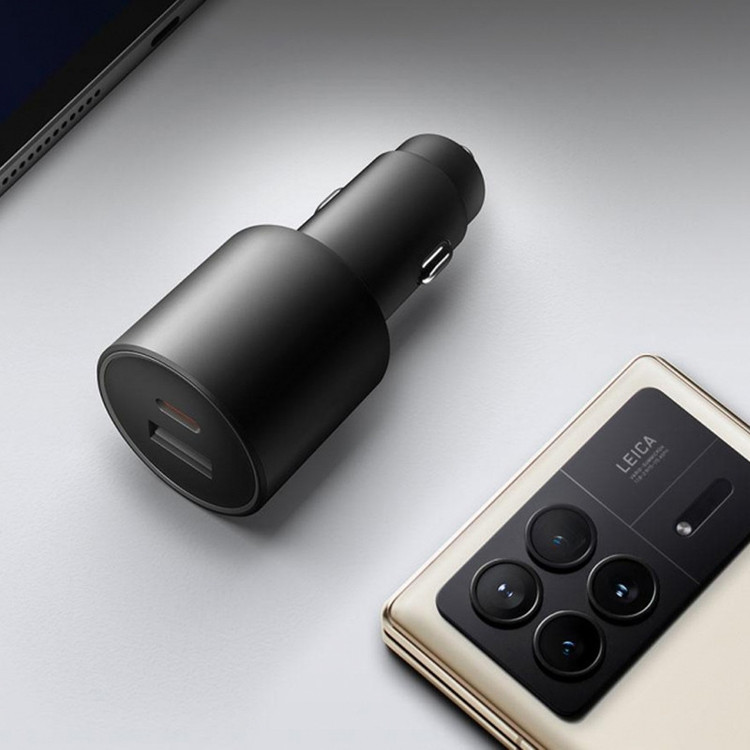 شارژر فندکی 100 وات 2 پورت شیائومی مدل MDY-16-ER به همراه کابل USB-C به طول 1 متر