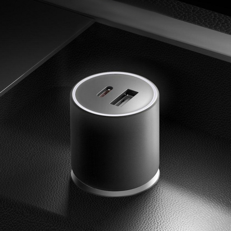 شارژر فندکی 100 وات 2 پورت شیائومی مدل MDY-16-ER به همراه کابل USB-C به طول 1 متر