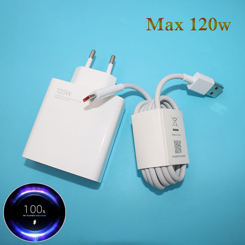 شارژر دیواری 120 وات مدل redmi note 12pro plus به همراه کابل تبدیل USB-C