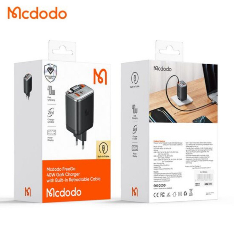 شارژر دیواری 40 وات مک دودو مدل Ch-4280