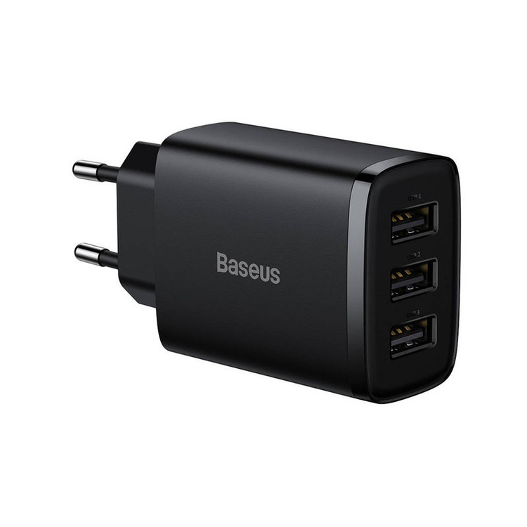 شارژر دیواری باسئوس مدل Compact Charger 3port