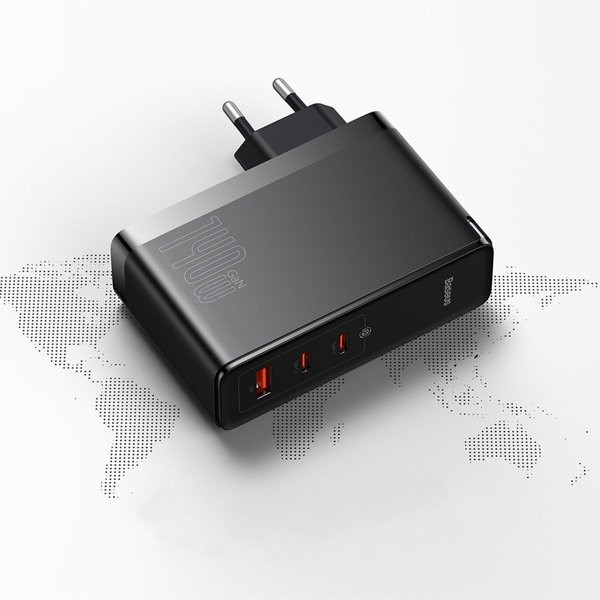 شارژر دیواری 140 وات باسئوس مدل GaN5 Pro