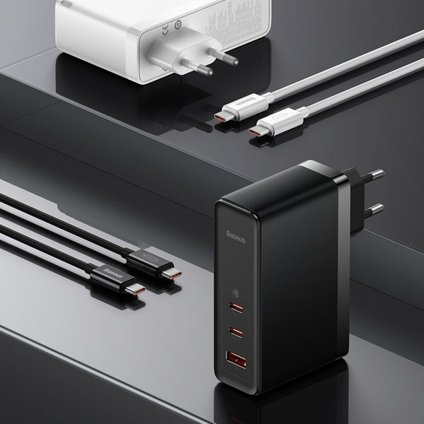 شارژر دیواری 140 وات باسئوس مدل GaN5 Pro