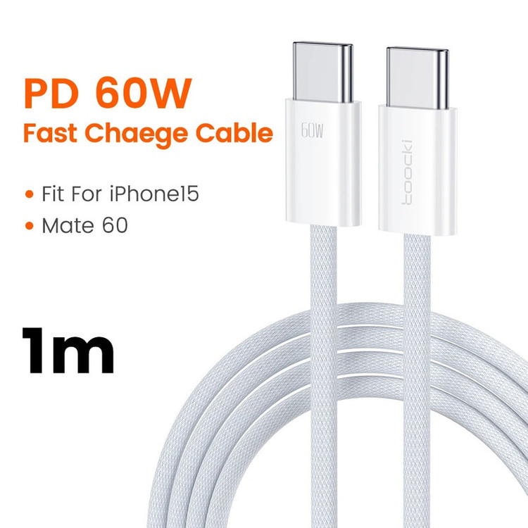 شارژر دیواری 20 وات توکی دو پورت مدل JT-P20F به همراه کابل USB-C
