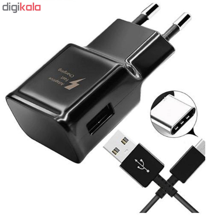 شارژر دیواری مدل EP-TA20EWE به همراه کابل تبدیل USB-C