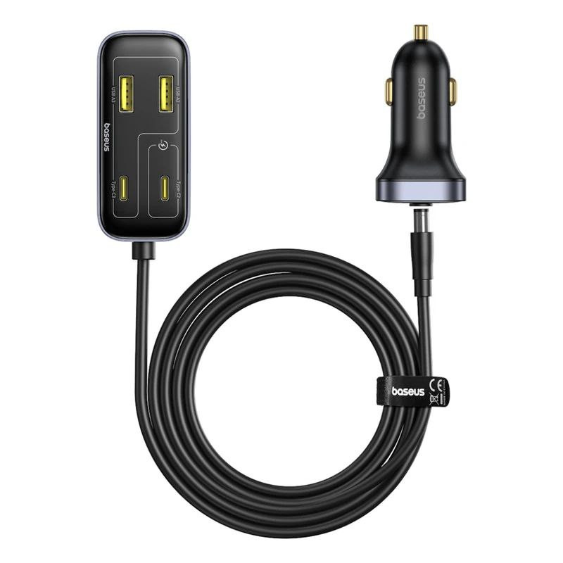 شارژر فندکی 110 وات 6 پورت بیسوس مدل BackseatPal L1