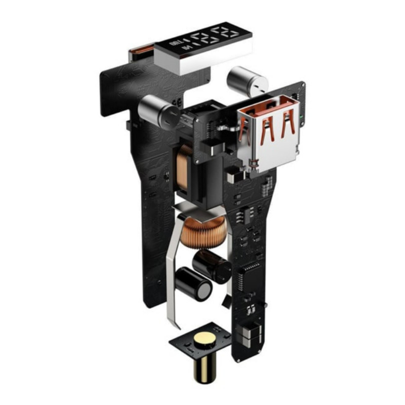 شارژر فندکی 100 وات بیسوس مدل Dual Quick 100W