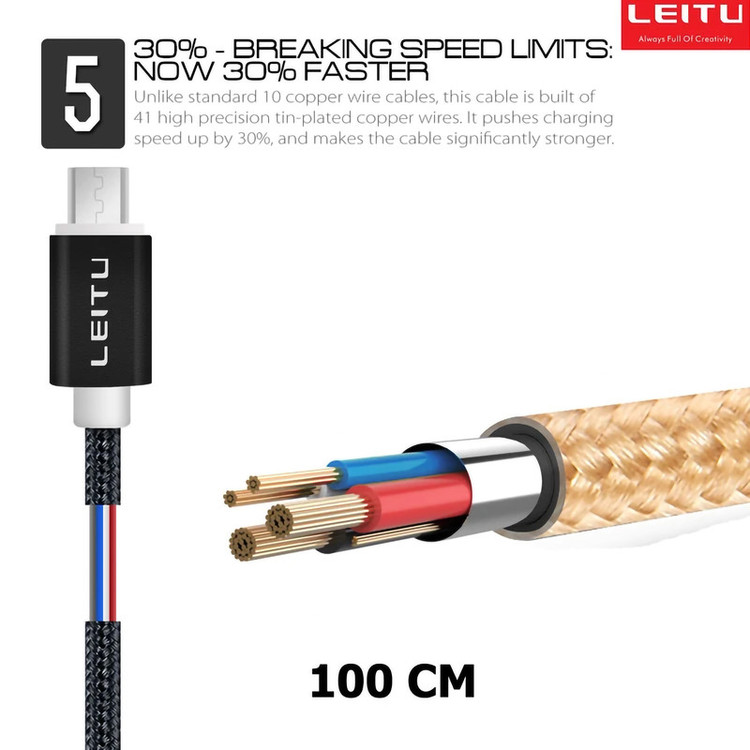 شارژر دیواری 45 وات لیتو مدل LH-24 به همراه کابل تبدیل micro USB