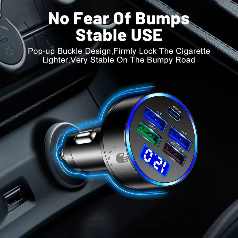 شارژر فندکی 38 وات اکی یس مدل PD1USB3QC3